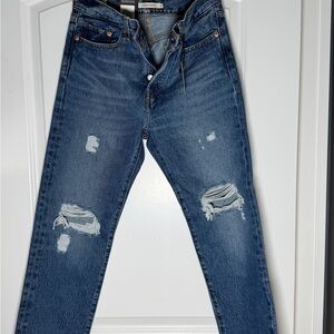 Levi's Women's Wedgie Straight Leg Blue Jeans